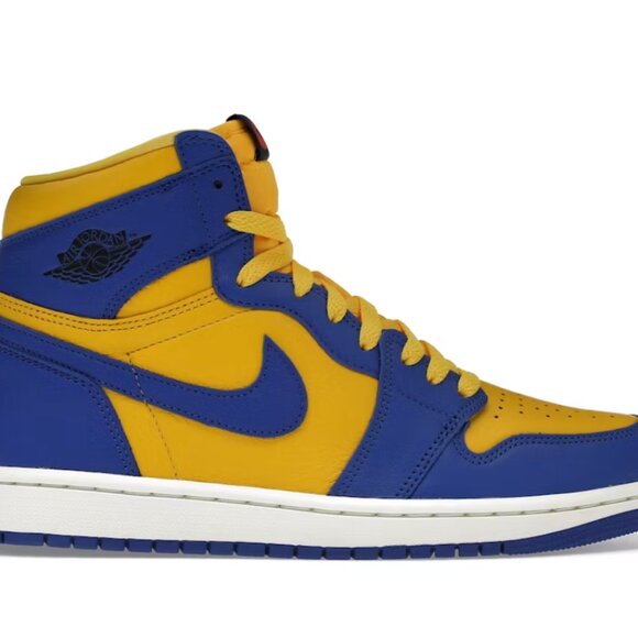 Jordan Brand AJ1 High Blue and Gold - Picture 1 of 6